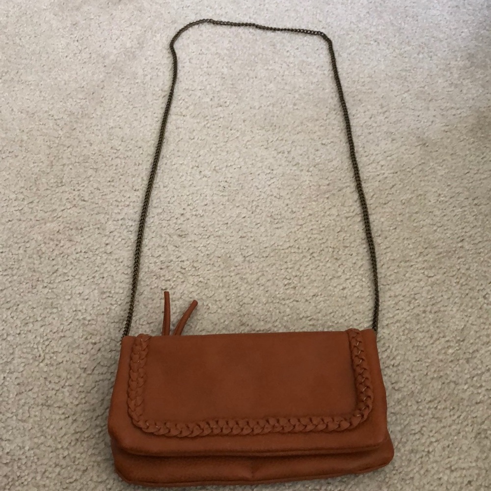 Brown cross body bag